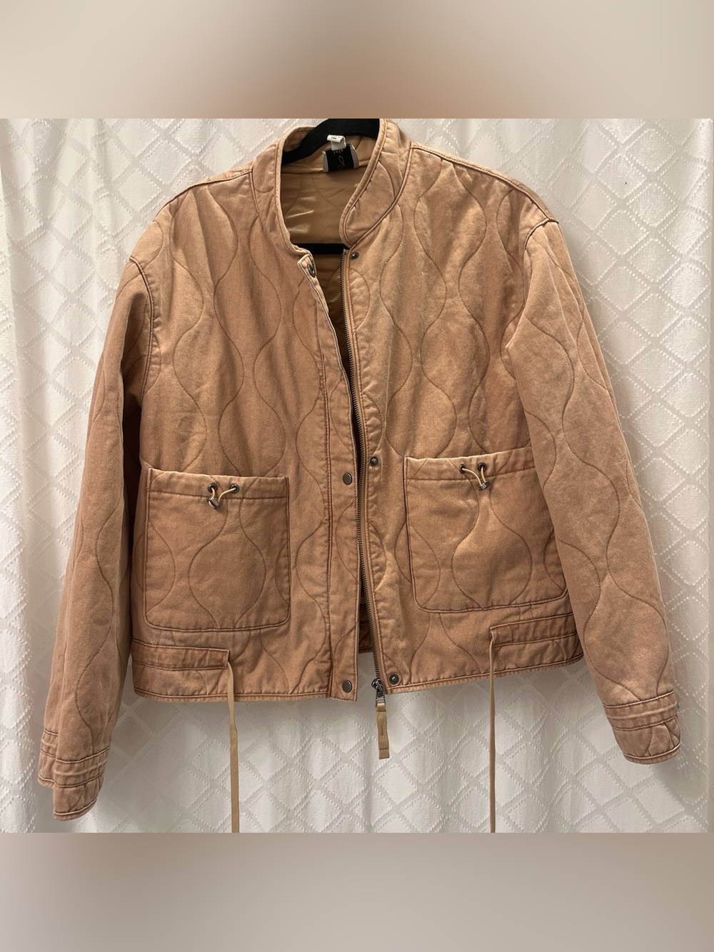 Joie Quilted Tan Utility Jacket